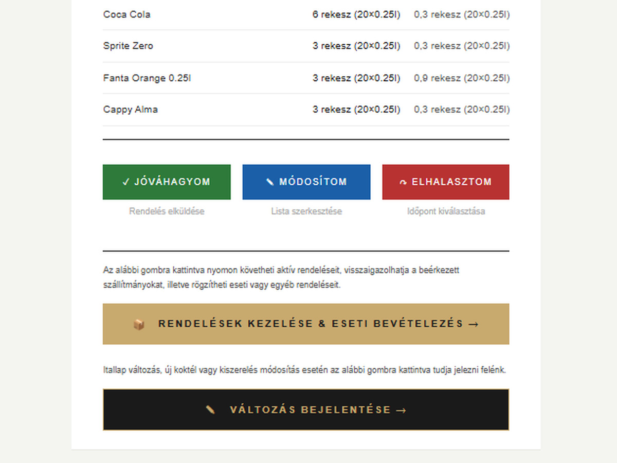 Bar-MI jóváhagyás egy kattintással